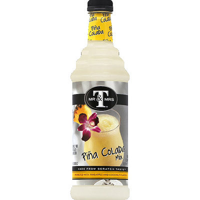 Mr & Mrs T Pina Colada Mix, 33.8 fl oz, (Pack of 6)