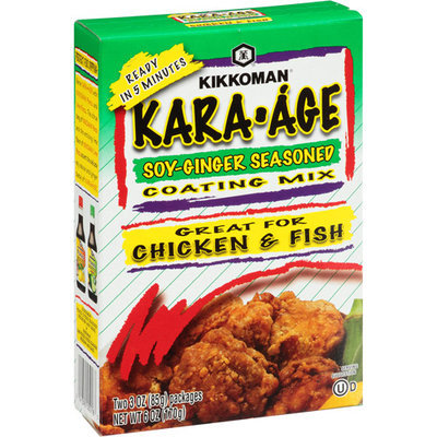 Kikkoman Kara-Age Soy-Ginger Seasoned Coating Mix, 6 oz (Pack of 12)