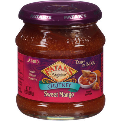 Patak's Original Sweet Mango Chutney Mild, 12 oz, (Pack of 6)