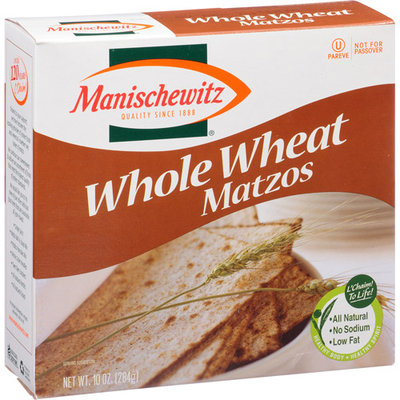 Manischewitz Whole Wheat Matzos, 10 oz, (Pack of 12)