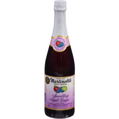 S Martinelli Martinelli's Gold Medal Sparkling Apple-Grape Juice, 25.4 fl oz, (Pack of 12)