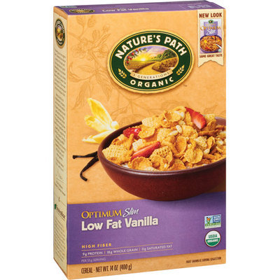 Nature's Path Organic Optimum Slim Low Fat Vanilla Cereal, 14 oz, (Pack of 6)