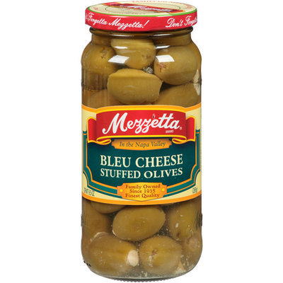 Mezzetta Bleu Cheese Stuffed Olives, 9.5 oz, (Pack of 6)