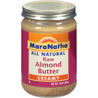 MaraNatha All Natural Creamy Raw Almond Butter, 16 oz, (Pack of 6)