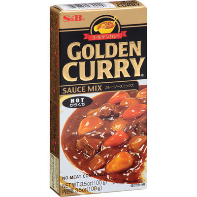 S & B Golden Curry Hot Sauce Mix, 3.5 oz, (Pack of 12)