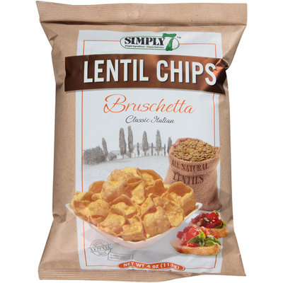 Simply 7 Bruschetta Lentil Chips, 4 oz, (Pack of 12)