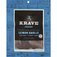 Krave Lemon Garlic Jerky, 3.25 oz, (Pack of 8)