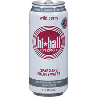 Hi Ball Energy Hi-Ball Energy Wild Berry Sparkling Energy Water, 16 fl oz, (Pack of 12)