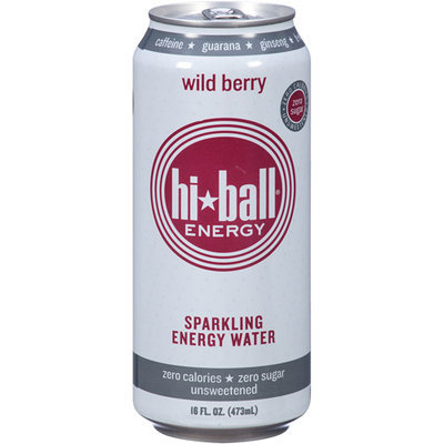 Hi Ball Energy Hi-Ball Energy Wild Berry Sparkling Energy Water, 16 fl oz, (Pack of 12)