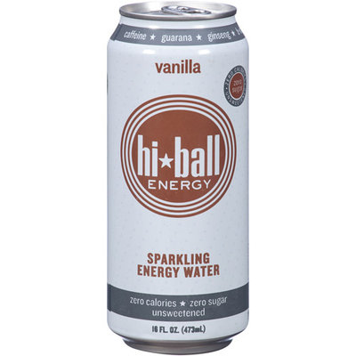 Hi Ball Energy Hi-Ball Energy Vanilla Sparkling Energy Water, 16 fl oz, (Pack of 12)