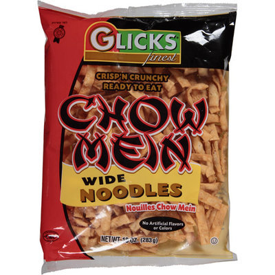 Glick's Finest Chow Mein Wide Noodles, 10 oz, (Pack of 12)