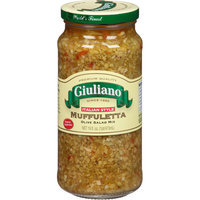 Giuliano Italian Style Muffuletta Olive Salad Mix, 16 fl oz, (Pack of 6)