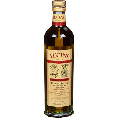 Lucini Italia Organic Limited Reserve Premium Select Extra Virgin Olive Oil, 17 fl oz, (Pack of 6)