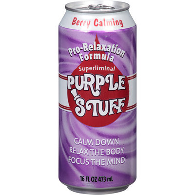 Purple Stuff Berry Calming Beverage, 16 fl oz, (Pack of 12)