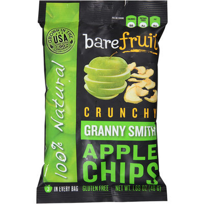 Bare Fruit Crunchy Granny Smith Apple Chips, 1.69 oz, (Pack of 10)