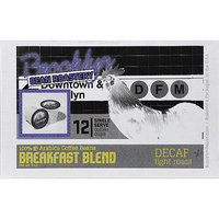 Brooklyn Bean Roastery Breakfast Blend Light Roast Single Serve Decaf Coffee, 12 count, 5 oz, (Pack of 6)