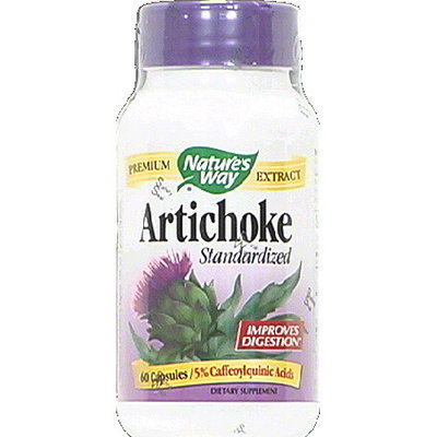 Nature's Way Artichoke Standardized Dietary Supplement Capsules, 60 count