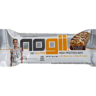 NoGii Peanut Butter & Chocolate High Protein Bar, 1.93 oz, (Pack of 12)