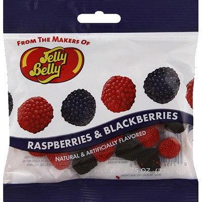 Jelly Belly Raspberries & Blackberries Candy, 2.75 oz, (Pack of 12)