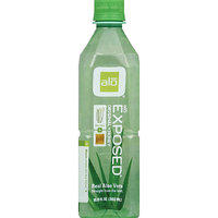 Alo Exposed Original + Honey Real Aloe Vera Drink, 16.9 fl oz, (Pack of 12)