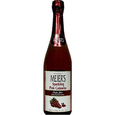 Meiers Meier's Sparkling Pink Catawba 100% Grape Juice, 25.4 fl oz, (Pack of 12)