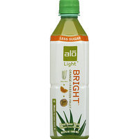 Alo Light Bright Orange + Passion Fruit Aloe Vera Drink, 16.9 fl oz, (Pack of 12)