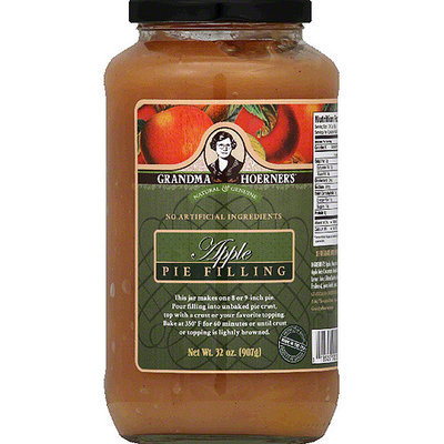 Grandma Hoerners Grandma Hoerner's Apple Pie Filling, 32 oz, (Pack of 12)