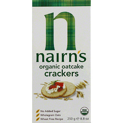 Nairns Nairn's Organic Oatcake Crackers, 8.8 oz, (Pack of 12)