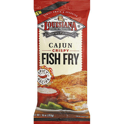 Louisiana Fish Fry Products Cajun Crispy Fish Fry, 10 oz, (Pack of 12)