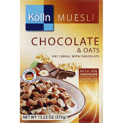 Kolln Muesli Chocolate & Oats Cereal, 13.23 oz, (Pack of 7)