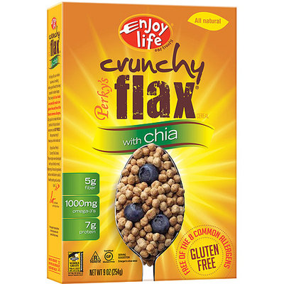 Enjoy Life Perky's Crunchy Flax with Chia Cereal, 9 oz, (Pack of 12)