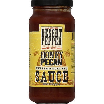 Desert Pepper Honey Pecan Sweet & Sticky BBQ Sauce, 16 oz, (Pack of 6)