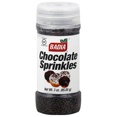 Badia Chocolate Sprinkles, 3 oz, (Pack of 12)