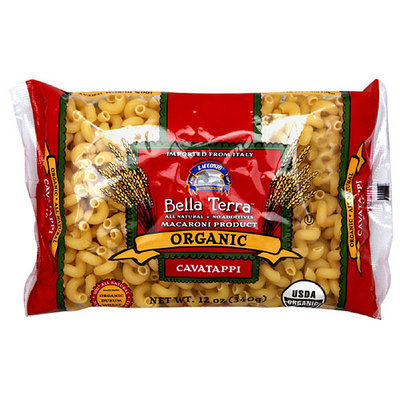 Bella Terra Organic Durum Wheat Cavatappi Macaroni Product, 12 oz, (Pack of 12)