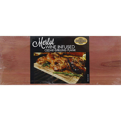 The BBQ Chef Merlot Wine Infused Cedar Grilling Plank, (Pack of 24)