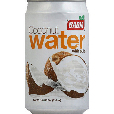 Badia Coconut Water with Pulp, 10.5 fl oz, (Pack of 24)