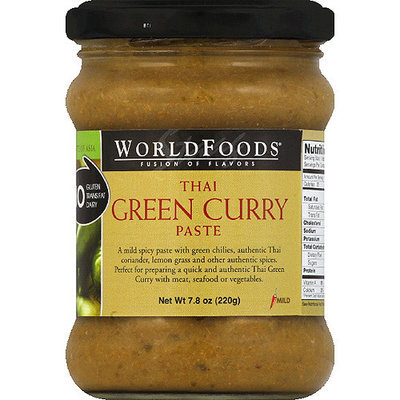 World Foods WorldFoods Mild Thai Green Curry Paste, 7.8 oz, (Pack of 6)