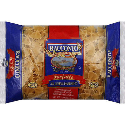 Racconto Farfalle Pasta, 12 oz, (Pack of 20)