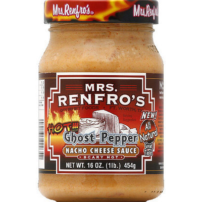 Mrs. Renfro's Ghost Pepper Scary Hot Nacho Cheese Sauce, 16 oz, (Pack of 6)