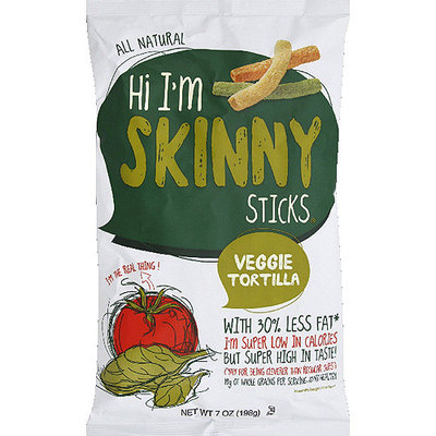 Cornfields Hi I'm Skinny Sticks Veggie Tortilla, 7 oz, (Pack of 12)