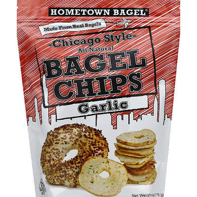 Hometown Bagel Chicago Style Garlic Bagel Chips, 6 oz, (Pack of 12)