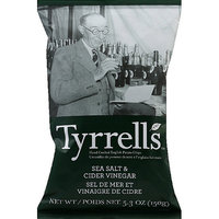 Tyrrell's Sea Salt & Cider Vinegar Potato Chips, 5.3 oz, (Pack of 12)