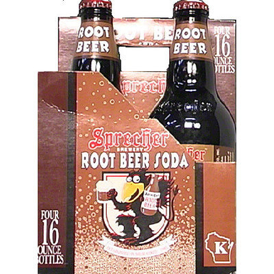 Sprecher Brewery Root Beer Gourmet Soda, 64 fl oz, (Pack of 6)