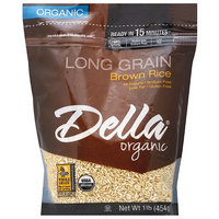 Della Gourmet Della Organic Long Grain Brown Rice, 16 oz, (Pack of 6)