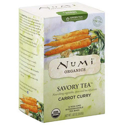 Numi Teas Numi Organics Savory Tea Carrot Curry Decaffeinated Green Tea Bags, 1.92 oz, (Pack of 6)