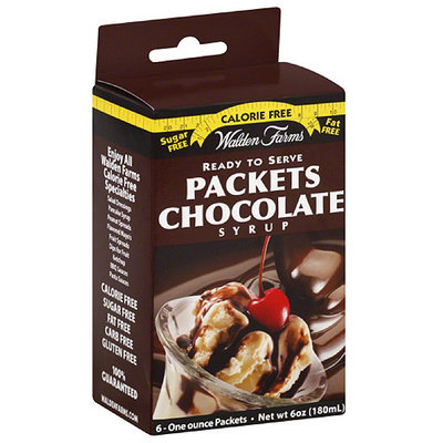 Walden Farms Ready to Serve Chocolate Syrup Packets, 6 oz, (Pack of 12)