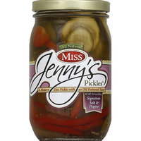 Miss Jenny's Pickles Miss Jenny's Signature Salt & Pepper Pickles, 16 fl oz, (Pack of 6)