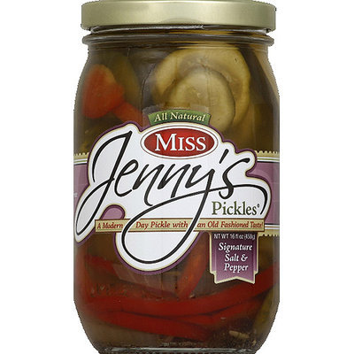 Miss Jenny's Pickles Miss Jenny's Signature Salt & Pepper Pickles, 16 fl oz, (Pack of 6)