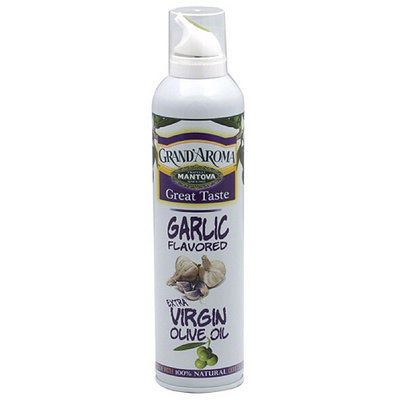 Mantova Grand'Aroma Garlic Flavored Extra Virgin Olive Oil, 8 fl oz, (Pack of 6)