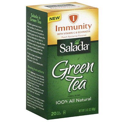 Salada Immunity Green Tea Herbal Blend Tea Bags, 20 count, 1.41 oz, (Pack of 6)